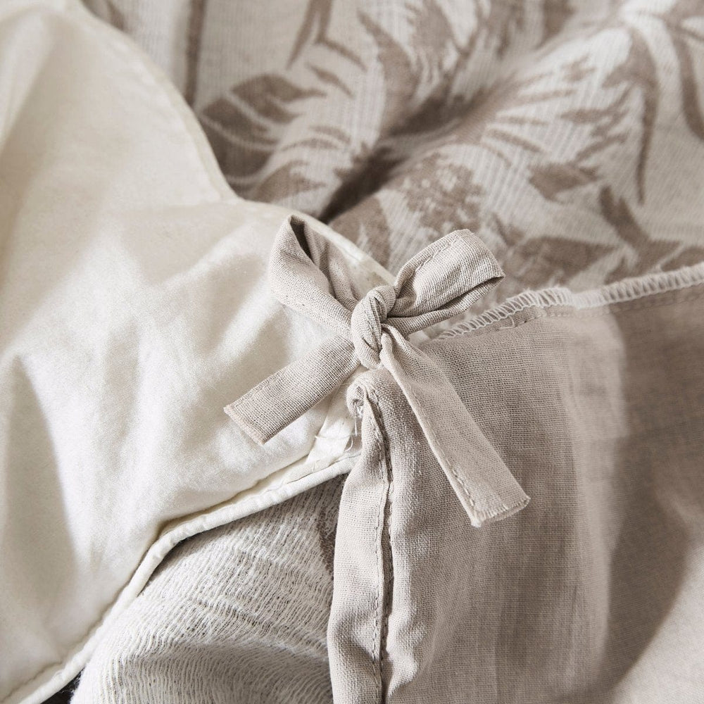 Bali Tropical Leaves Gauze Jacquard Duvet Cover Set - Quahog Bay Bedding