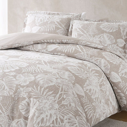 Bali Tropical Leaves Gauze Jacquard Duvet Cover Set - Quahog Bay Bedding