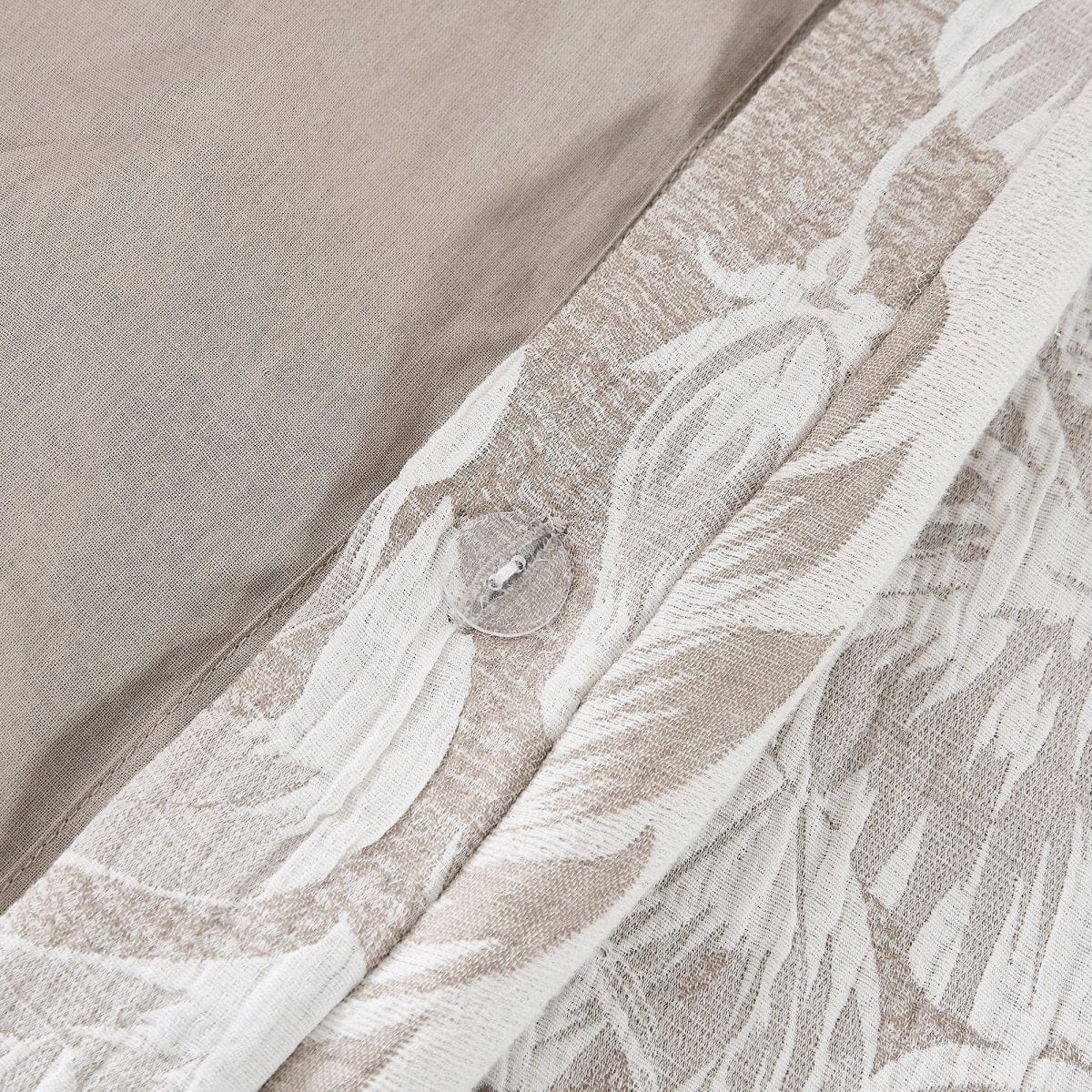 Bali Tropical Leaves Gauze Jacquard Duvet Cover Set - Quahog Bay Bedding