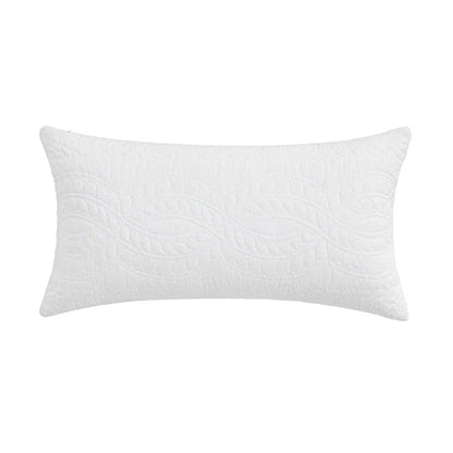 Ballou Bright White Rectangular Pillow - Quahog Bay Bedding