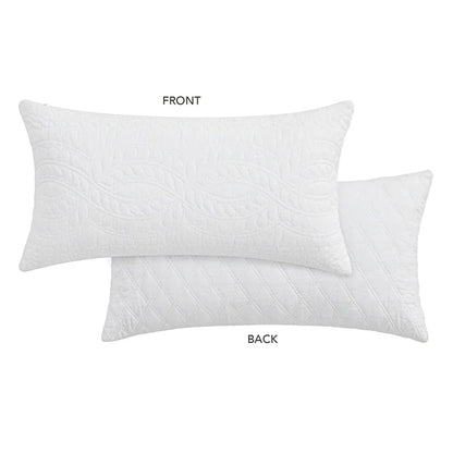 Ballou Bright White Rectangular Pillow - Quahog Bay Bedding