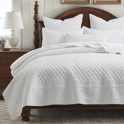 Ballou Euro Shams Set of 2 - White - Quahog Bay Bedding