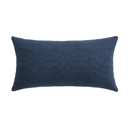 Ballou Navy Blue Rectangular Pillow - Quahog Bay Bedding