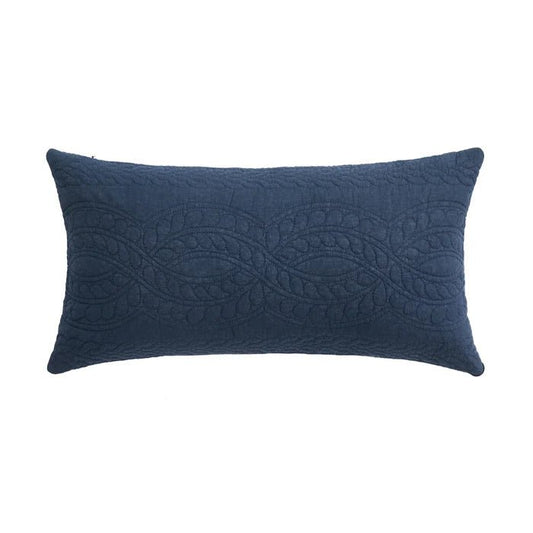 Ballou Navy Blue Rectangular Pillow - Quahog Bay Bedding