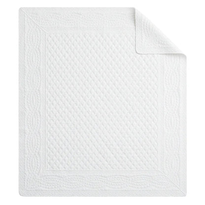 Ballou Throw Blanket - White - Quahog Bay Bedding