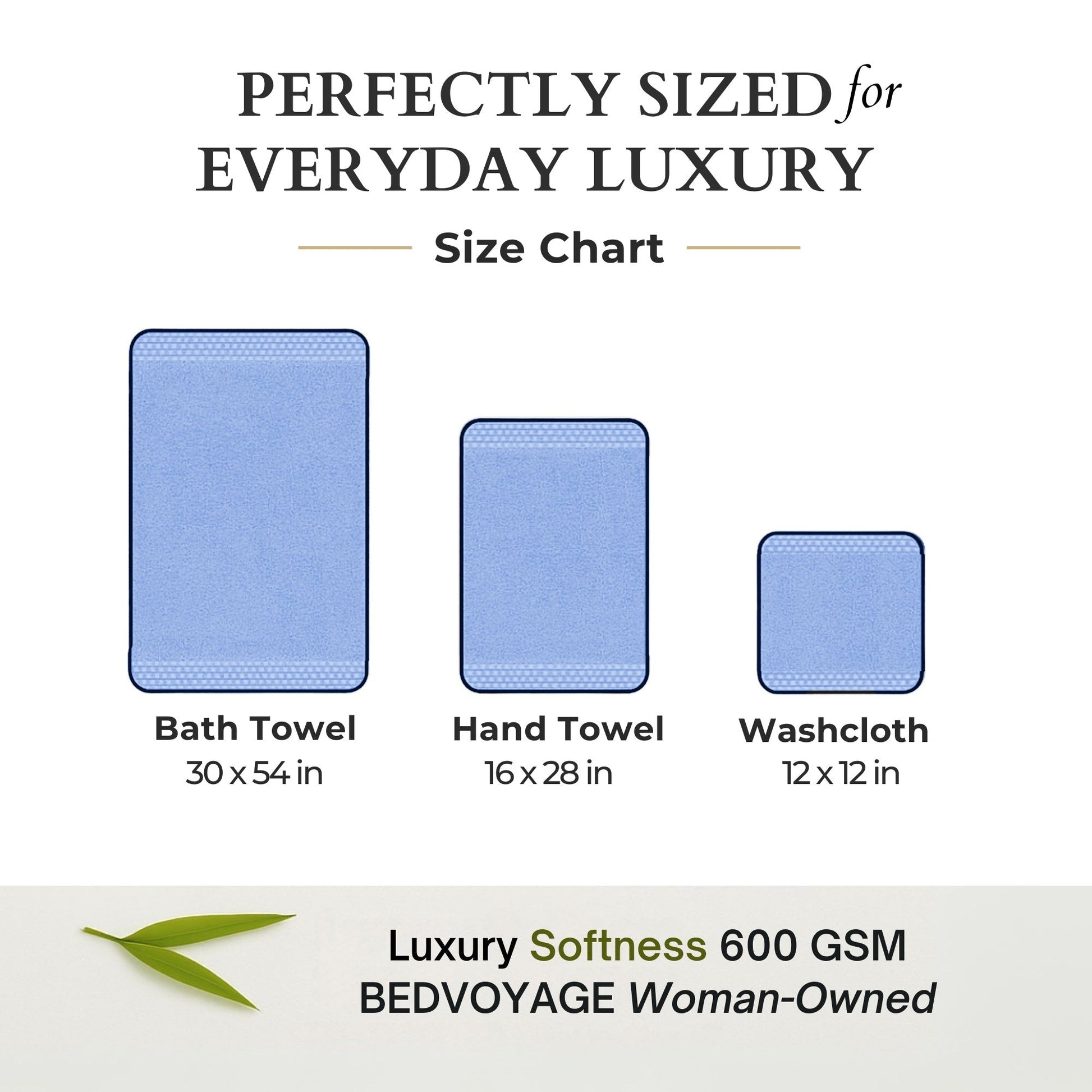 Bamboo 6 Piece Spa Towel Set – Ocean - Quahog Bay Bedding