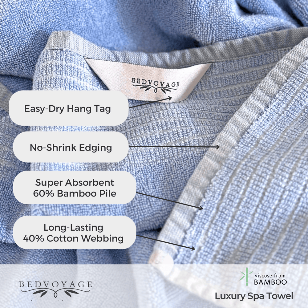 Bamboo 6 Piece Spa Towel Set – Ocean - Quahog Bay Bedding