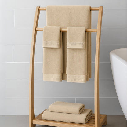 Bamboo 8 Piece Towel Sets - Champagne - Quahog Bay Bedding