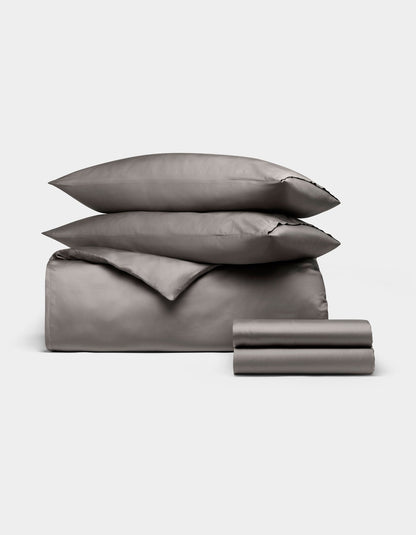 Bamboo Bedding Deluxe Bundle - Down Alternative - Sheet Set, Duvet & Comforter - Quahog Bay Bedding