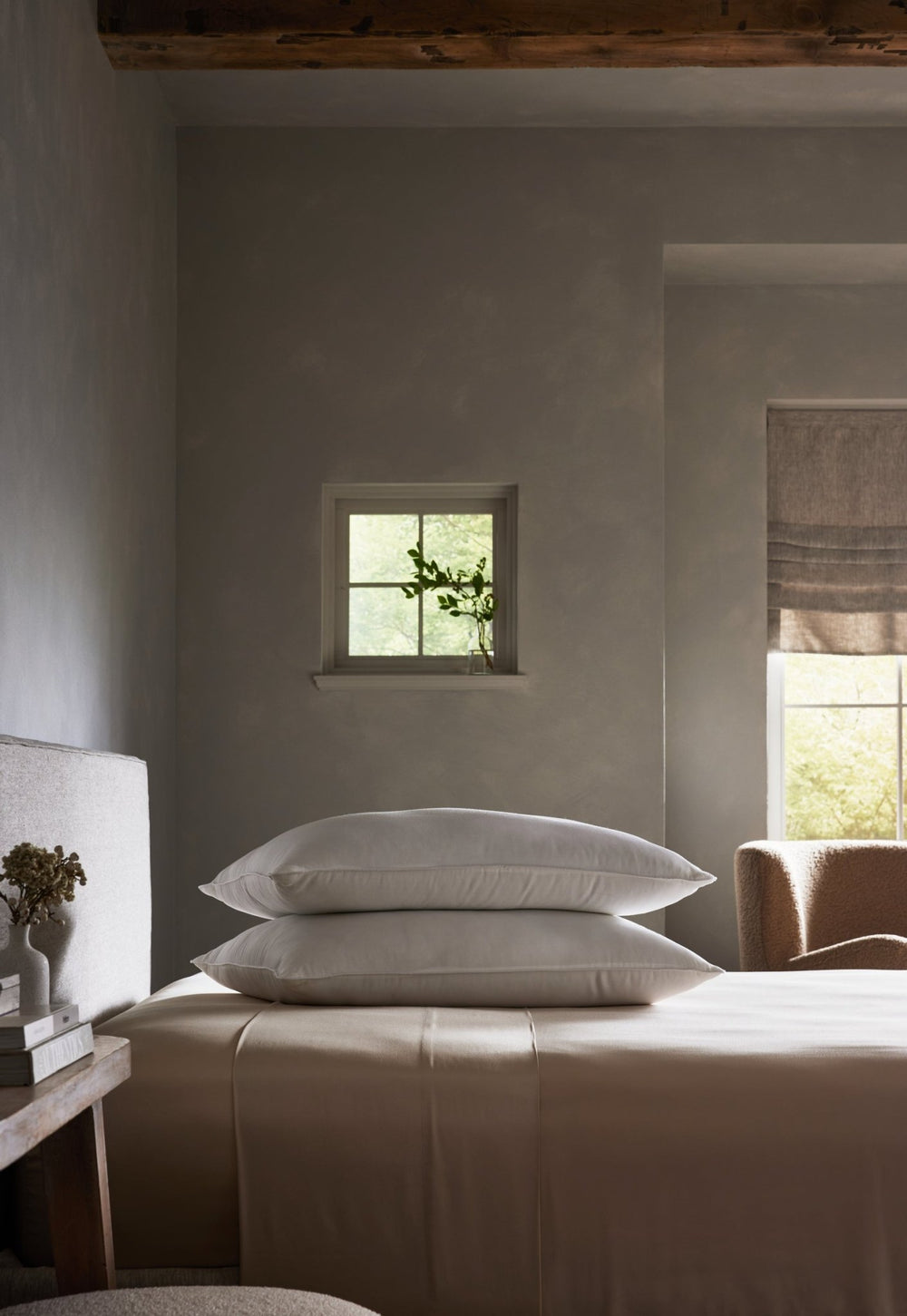 Bamboo Down Alternative Pillow - Bamboo Bed Pillows - Quahog Bay Bedding