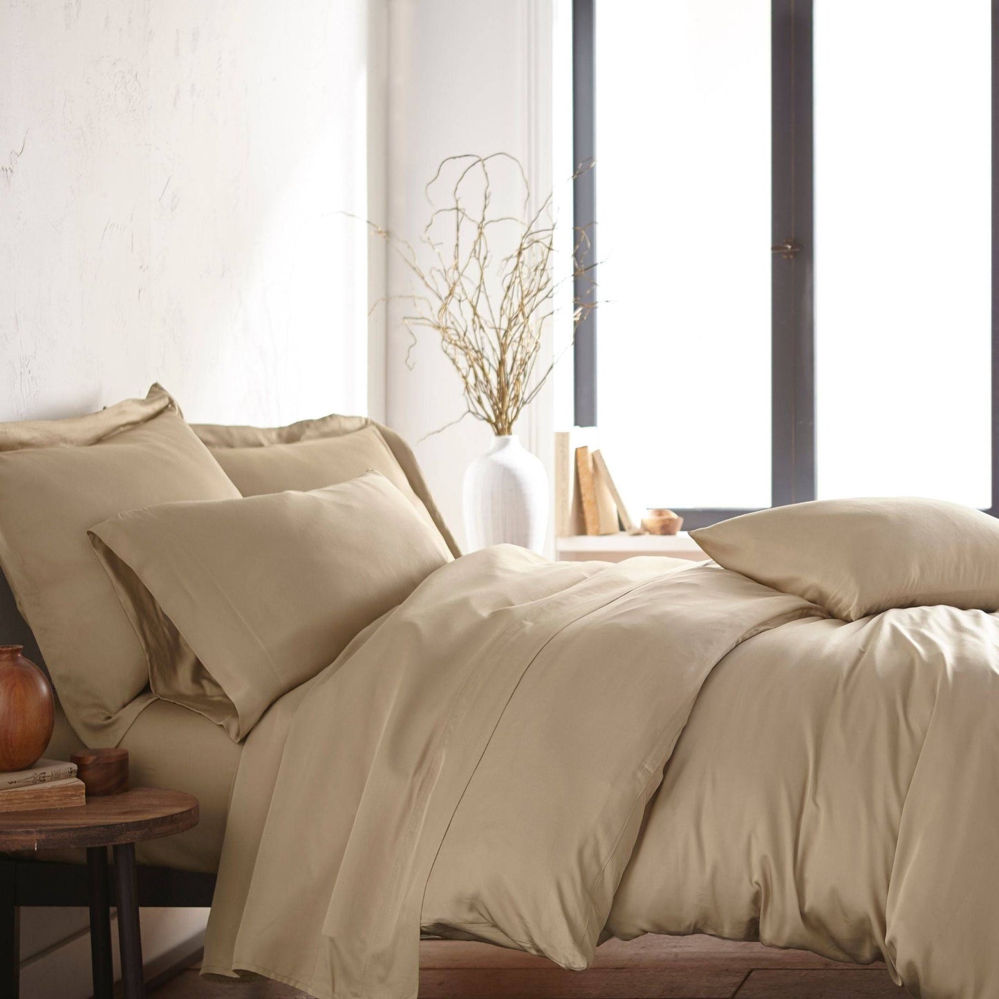 300TC Bamboo Duvet Cover Set - 100% Bamboo Viscose