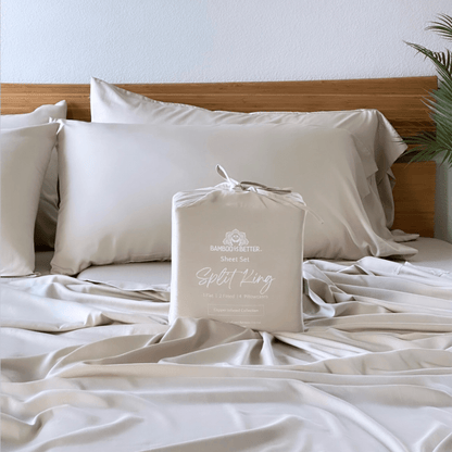 Bamboo Pillowcase Set 330TC Copper Infused - Quahog Bay Bedding