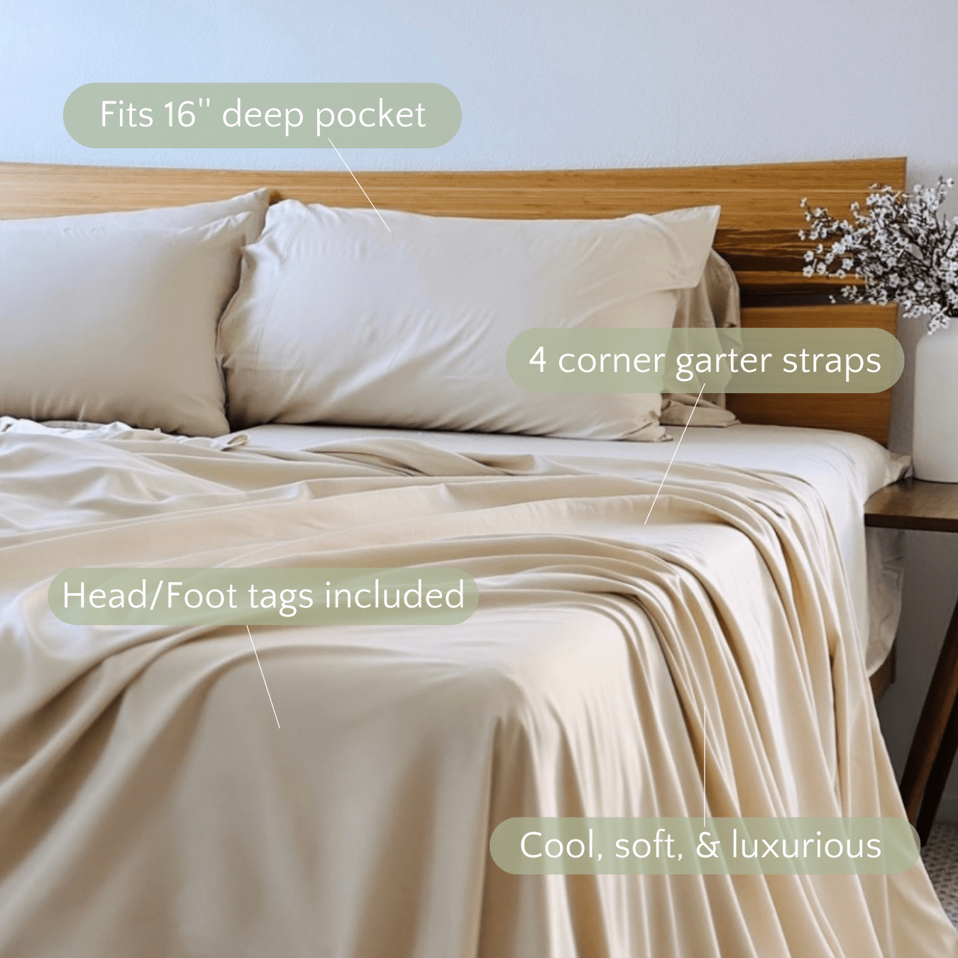 Best Bamboo Sheets 330TC Copper Infused | Quahog Bay Bedding