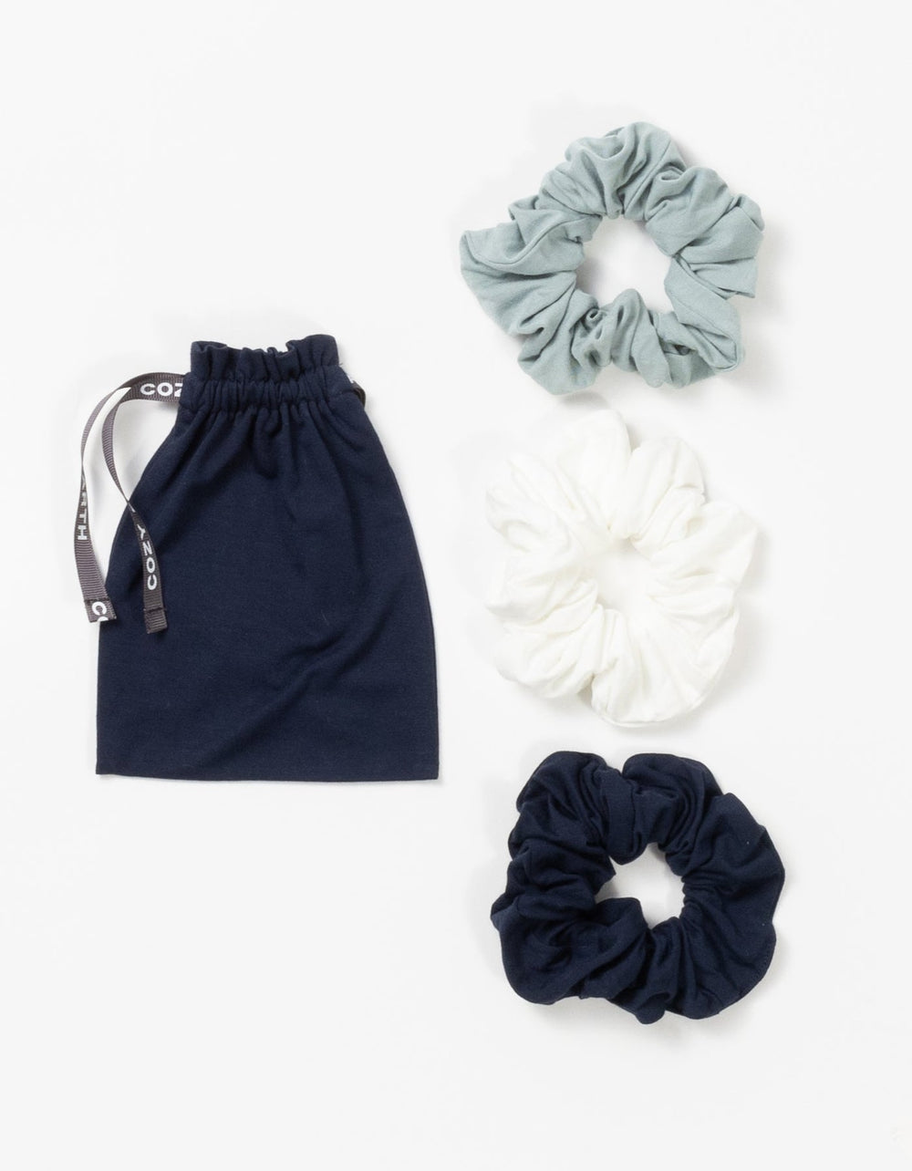 Bamboo Stretch-Knit Scrunchies - Quahog Bay Bedding