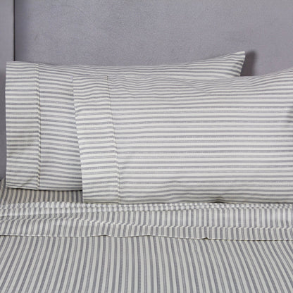 Bamboo Stripe Sheet Set - Quahog Bay Bedding