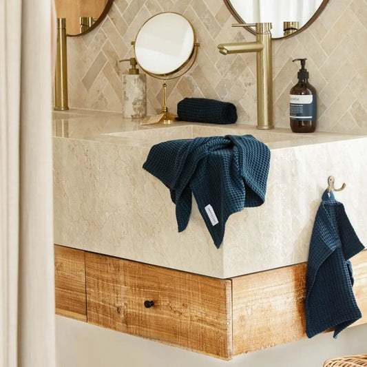 Bamboo Waffle Towels - Quahog Bay Bedding