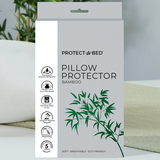 Bamboo Zippered Pillow Protector (1pk) - Quahog Bay Bedding