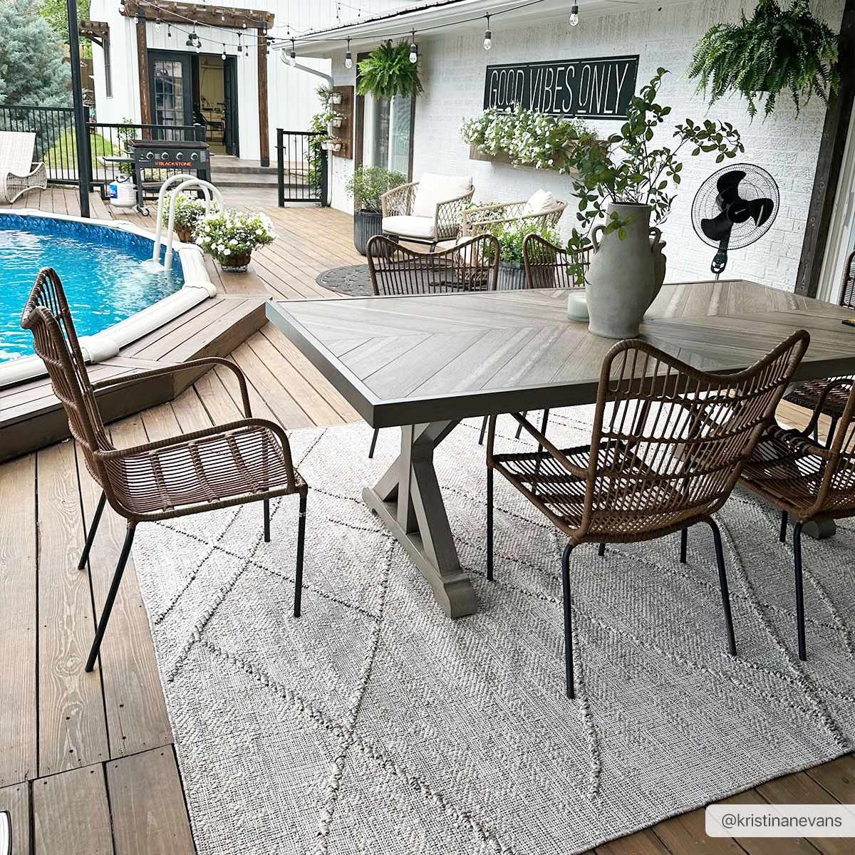 Baqer Bone & Tan Textured Performance Rug - Clearance - Quahog Bay Bedding