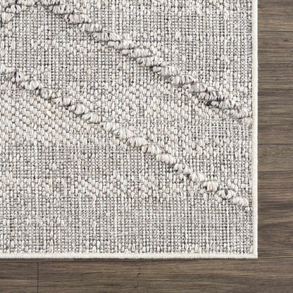 Baqer Bone & Taupe Textured Performance Rug - Clearance - Quahog Bay Bedding