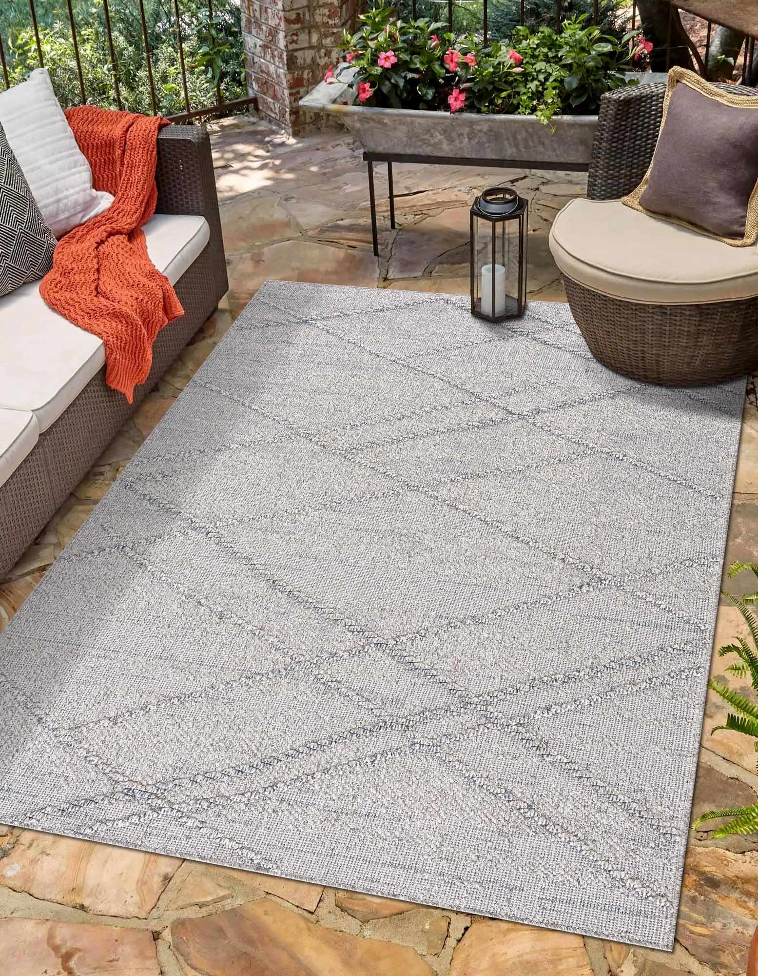 Baqer Taupe & Gray Textured Performance Rug - Clearance - Quahog Bay Bedding