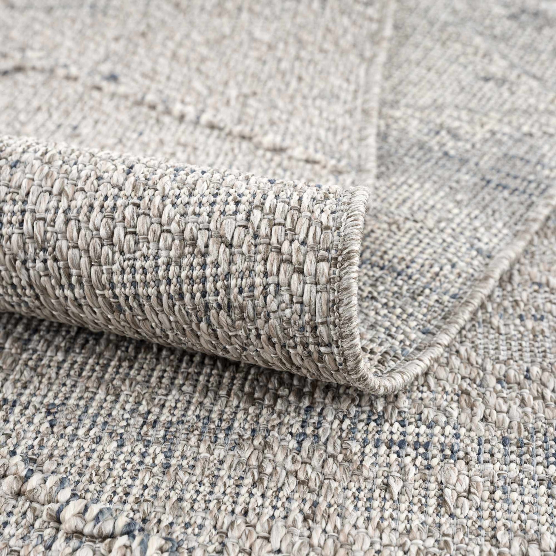 Baqer Taupe & Gray Textured Performance Rug - Clearance - Quahog Bay Bedding