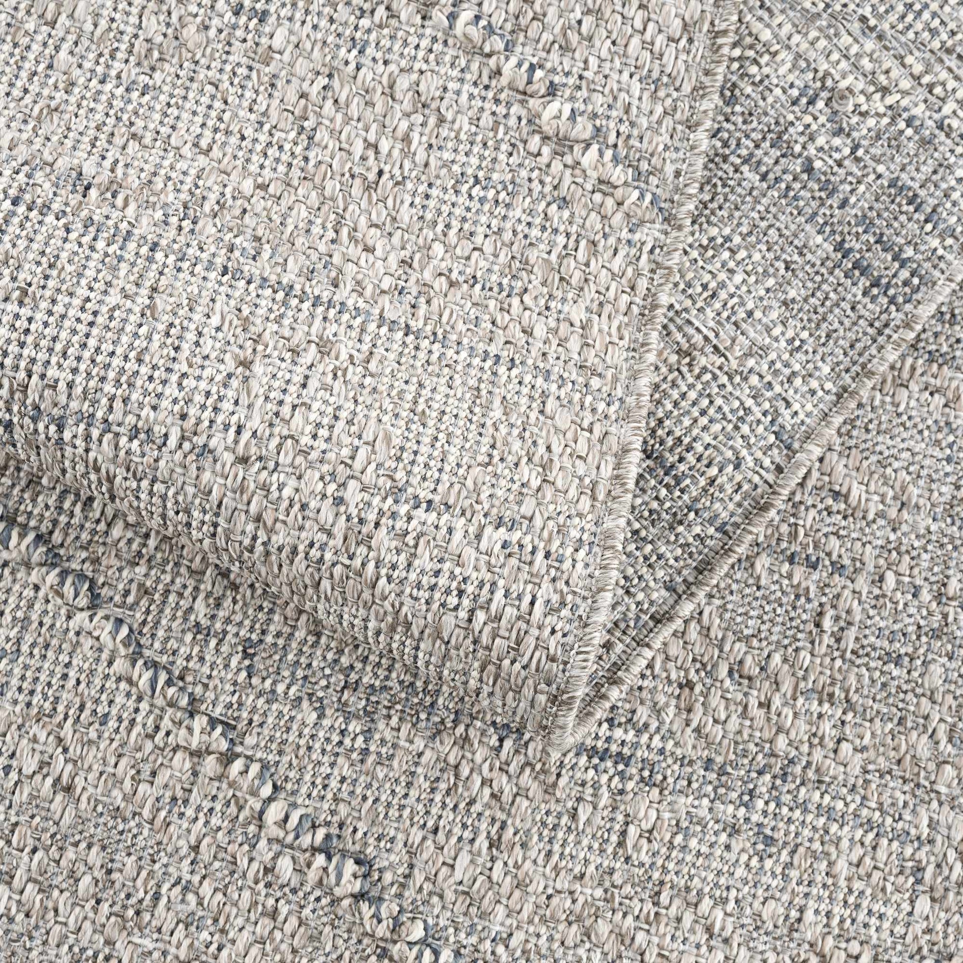 Baqer Taupe & Gray Textured Performance Rug - Clearance - Quahog Bay Bedding