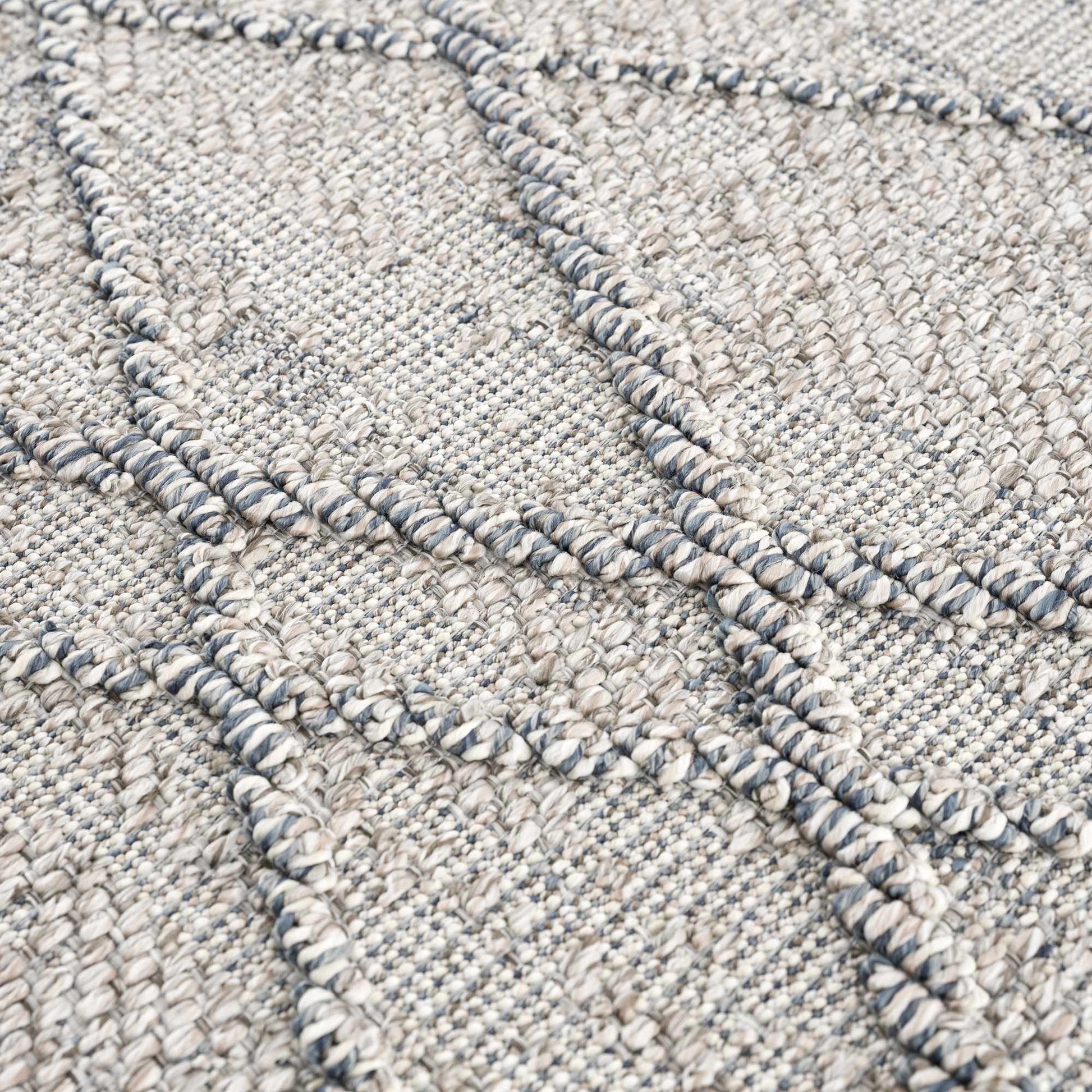 Baqer Taupe & Gray Textured Performance Rug - Clearance - Quahog Bay Bedding