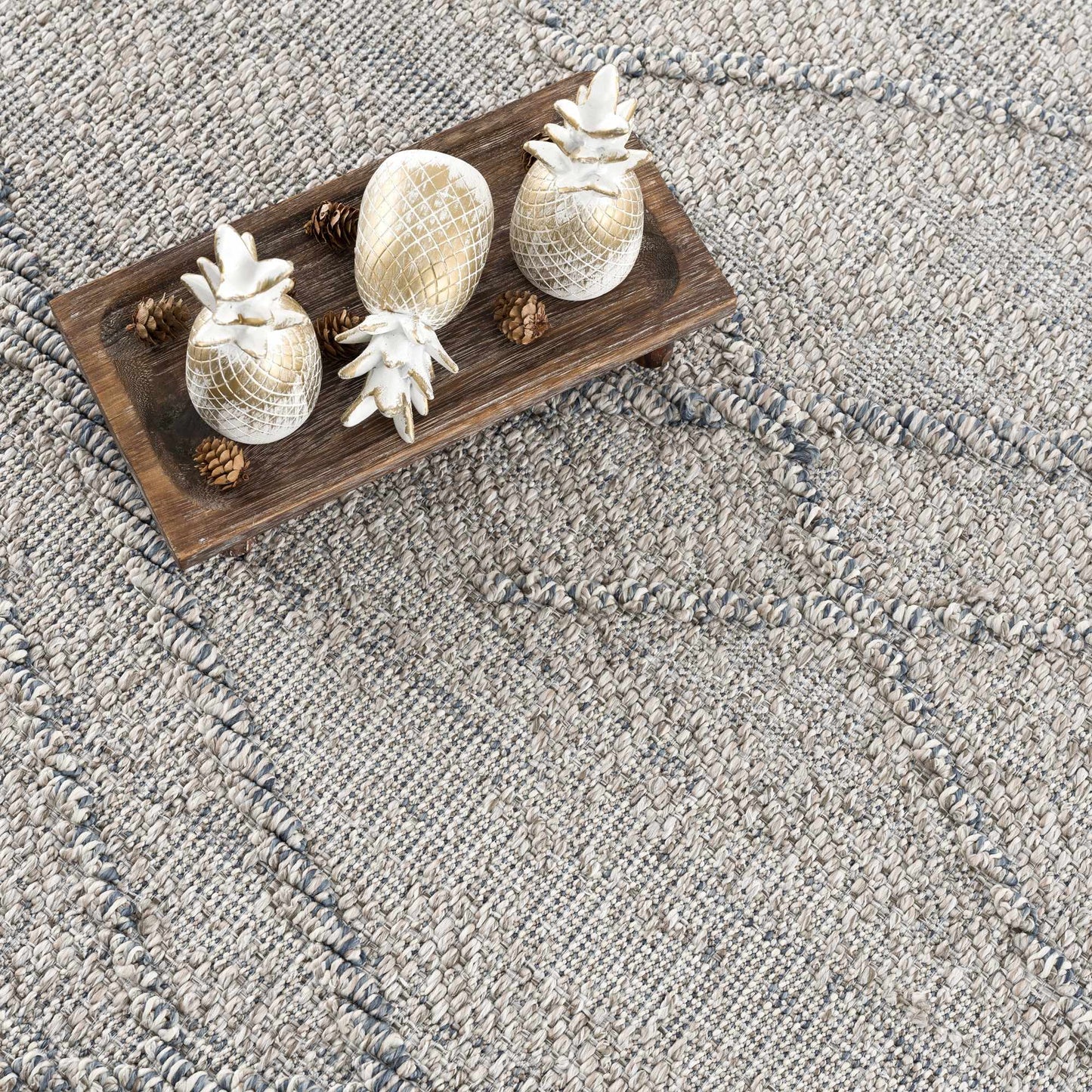 Baqer Taupe & Gray Textured Performance Rug - Clearance - Quahog Bay Bedding