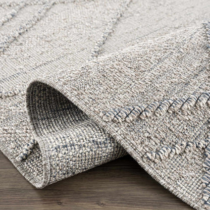 Baqer Taupe & Gray Textured Performance Rug - Clearance - Quahog Bay Bedding