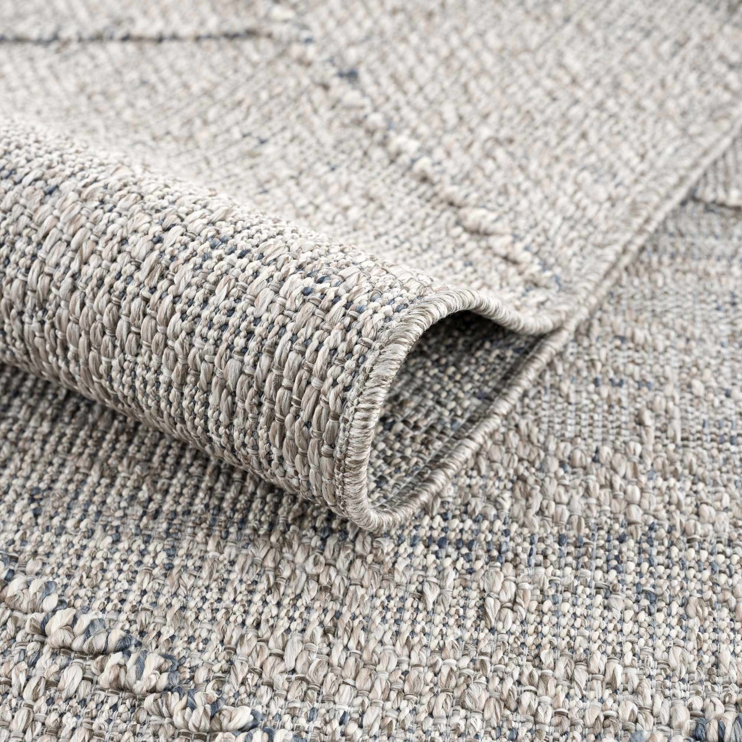 Baqer Taupe & Gray Textured Performance Rug - Clearance - Quahog Bay Bedding