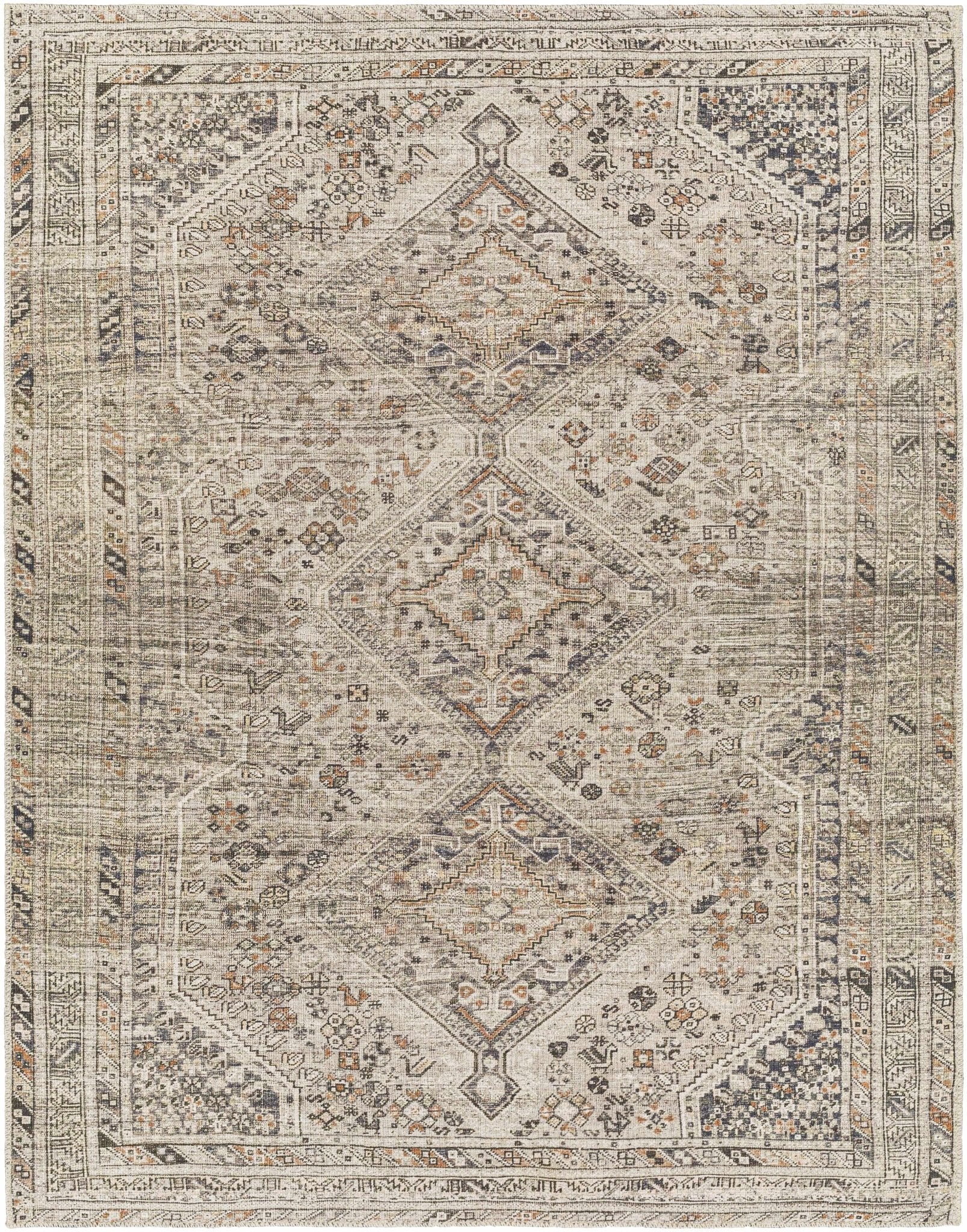 Barny Beige Flat Pile Washable Rug - Quahog Bay Bedding