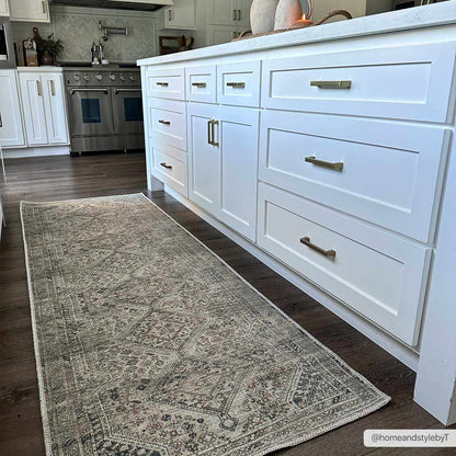 Barny Beige Flat Pile Washable Rug - Quahog Bay Bedding