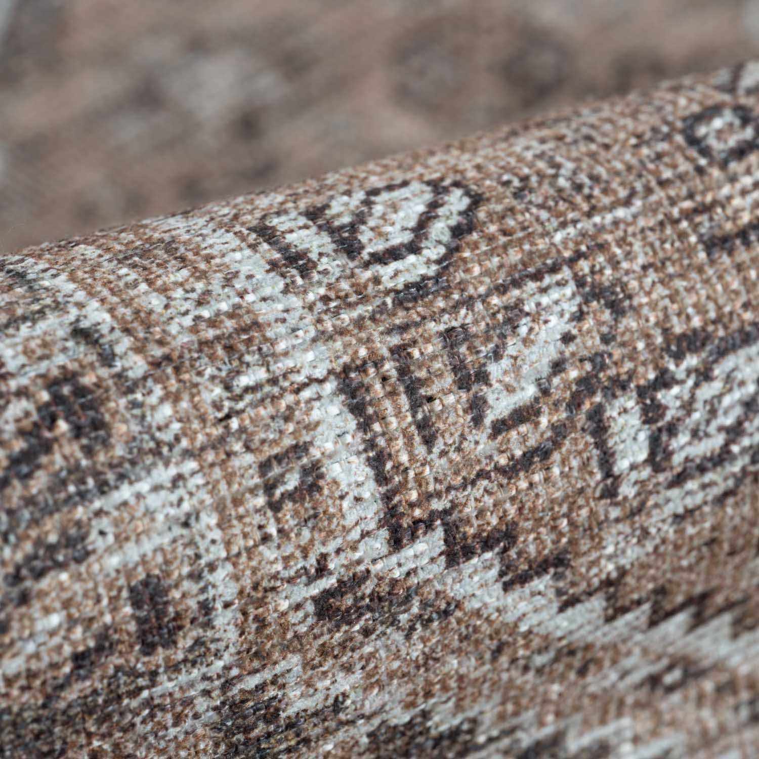 Barny Brown Flat Pile Washable Rug - Quahog Bay Bedding