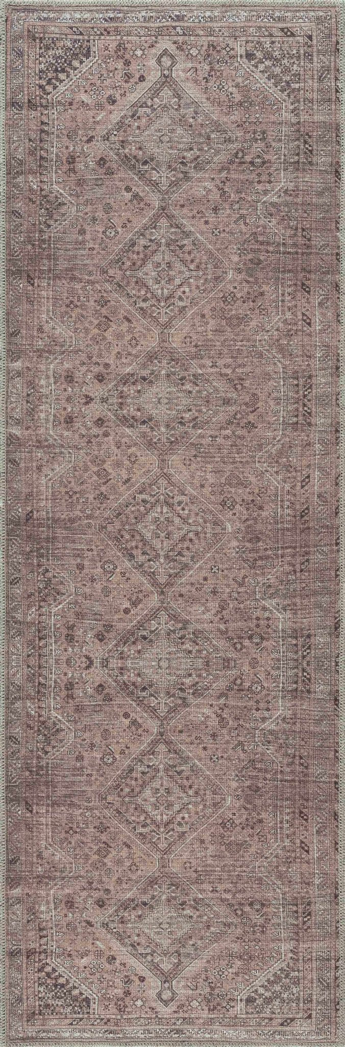 Barny Brown Flat Pile Washable Rug - Quahog Bay Bedding