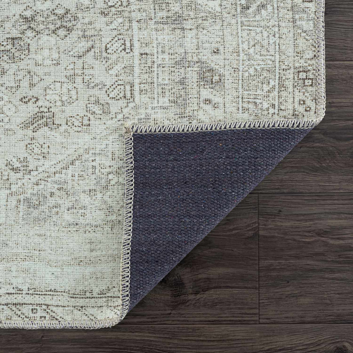 Barny Sage Flat Pile Washable Rug - Quahog Bay Bedding