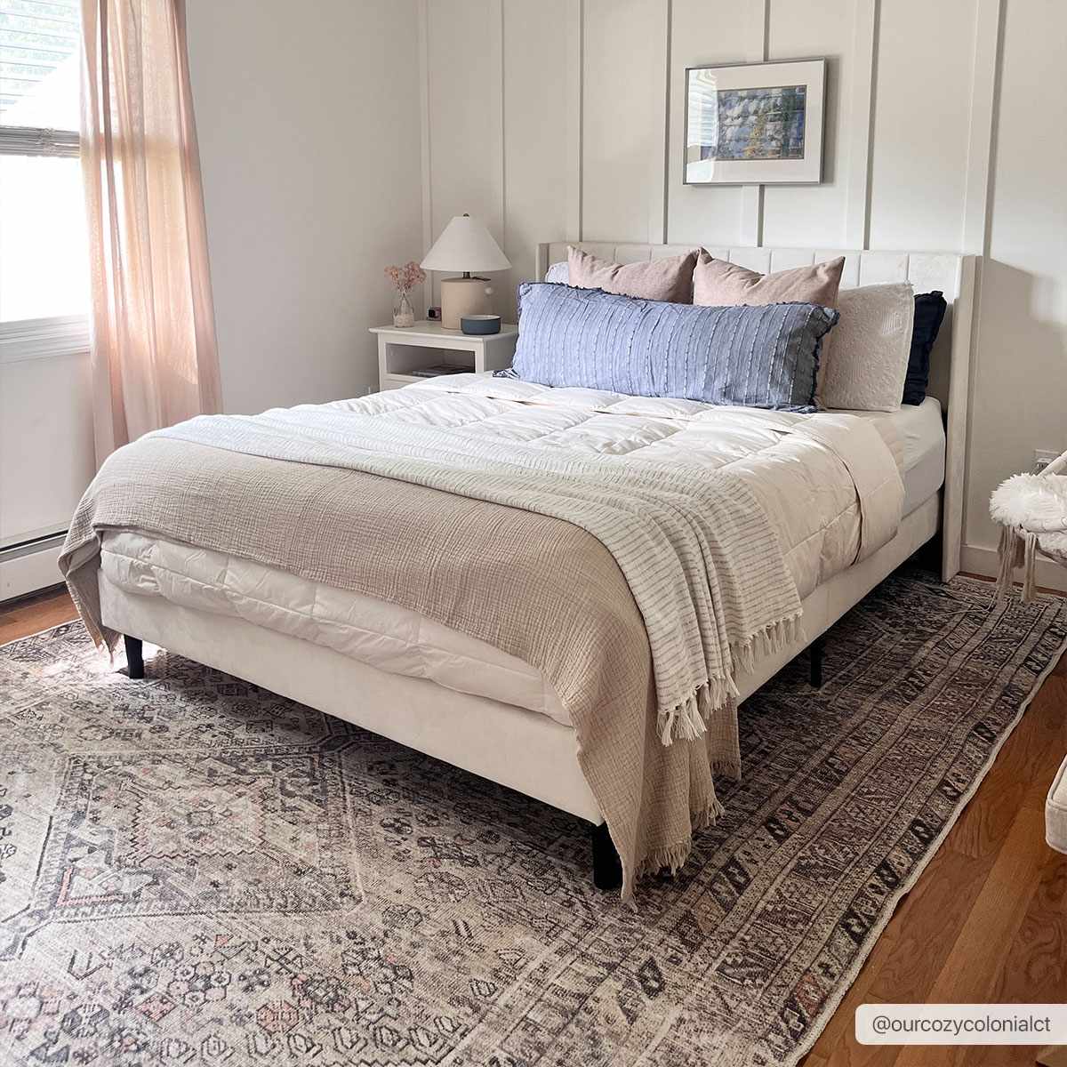 Barny Tan Flat Pile Washable Area Rug - Quahog Bay Bedding