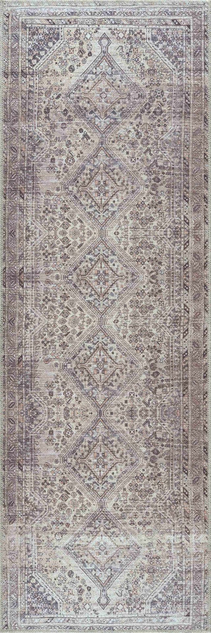 Barny Tan Flat Pile Washable Area Rug - Quahog Bay Bedding
