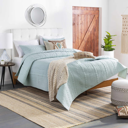 Basay Round Silver Gray Mirror - Quahog Bay Bedding