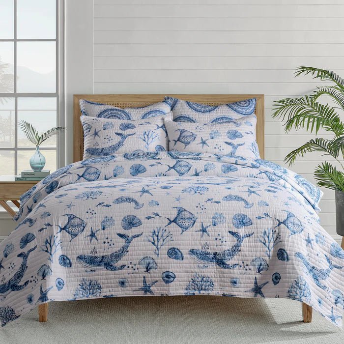 Batik Euro Pillow Sham | Set of 2 | Coastal Shams - Quahog Bay Bedding