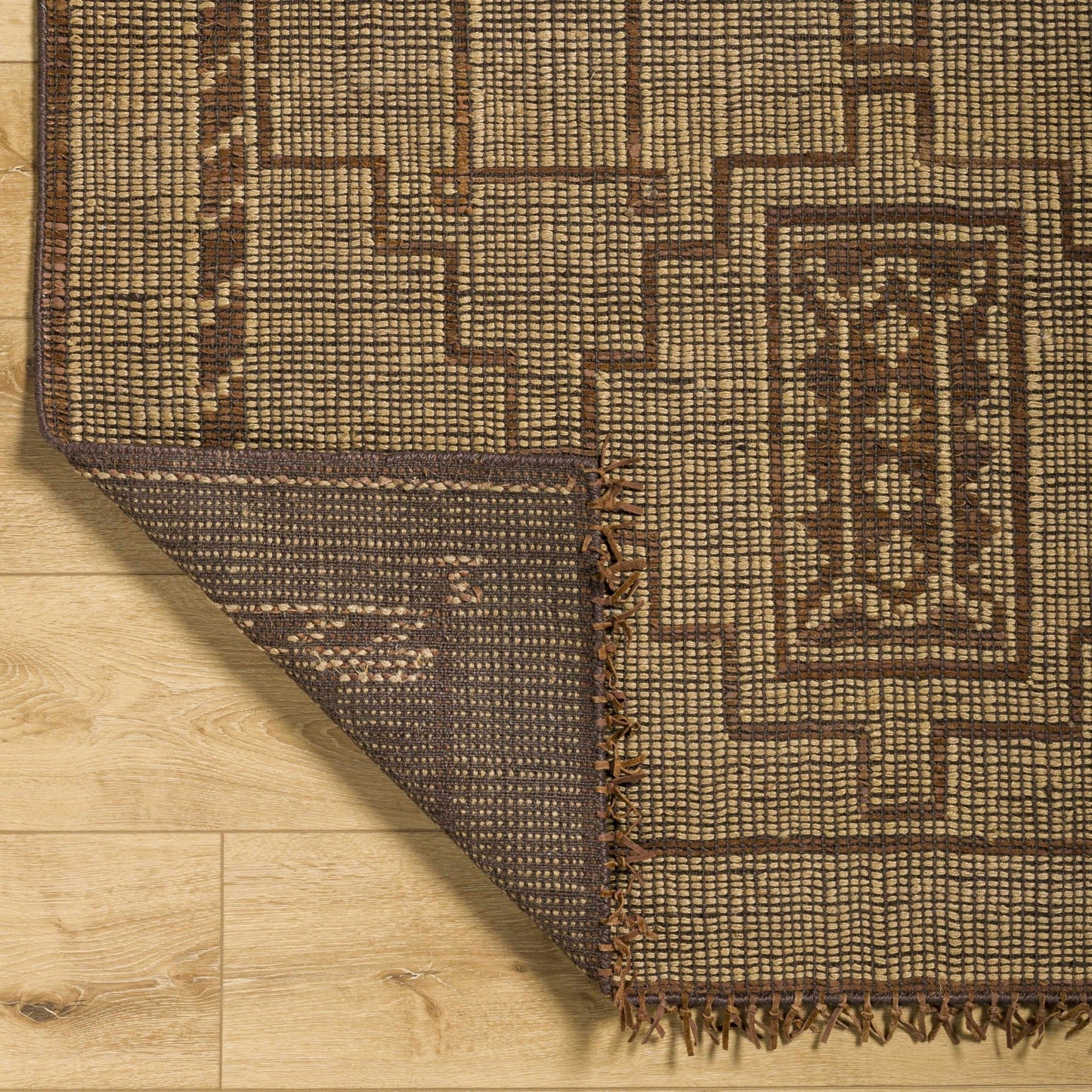 Batya Jute & Leather Rug - Quahog Bay Bedding
