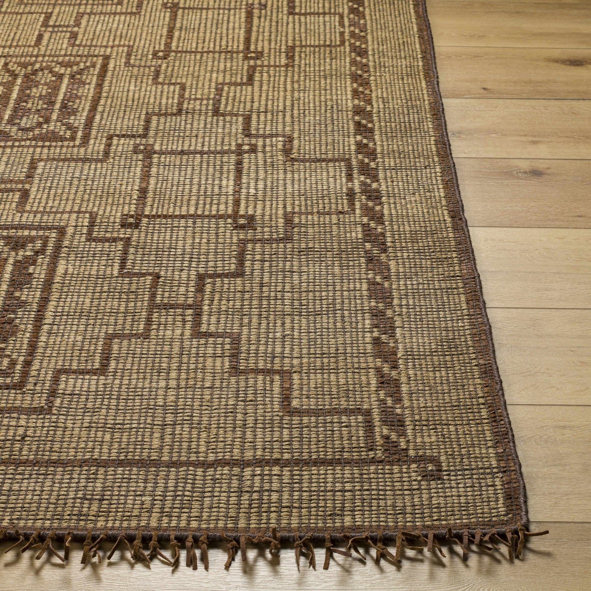 Batya Jute & Leather Rug - Quahog Bay Bedding