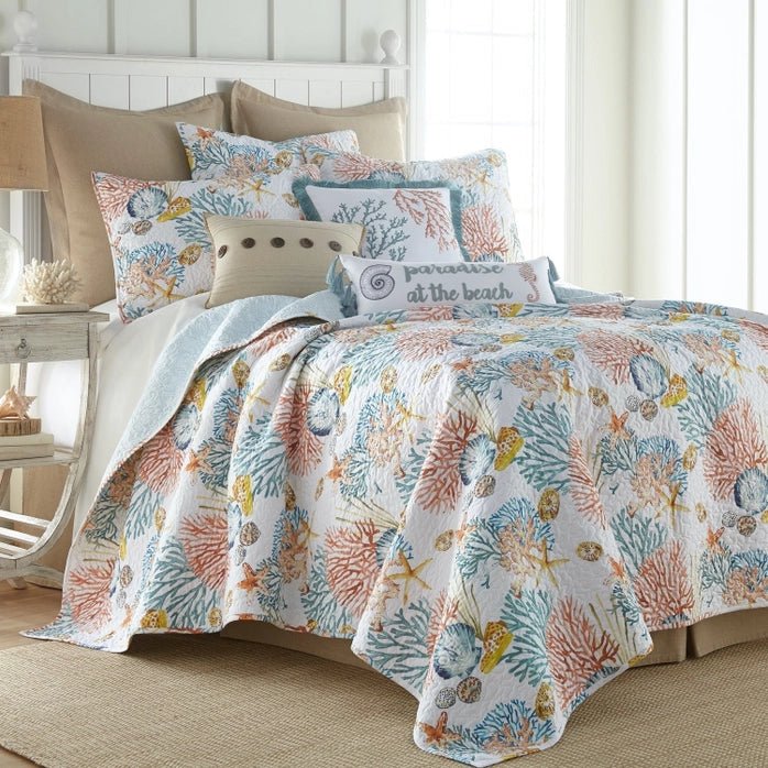 Bay Islands Coastal Quilt Set - Coastal Quilt Set - Quahog Bay Bedding