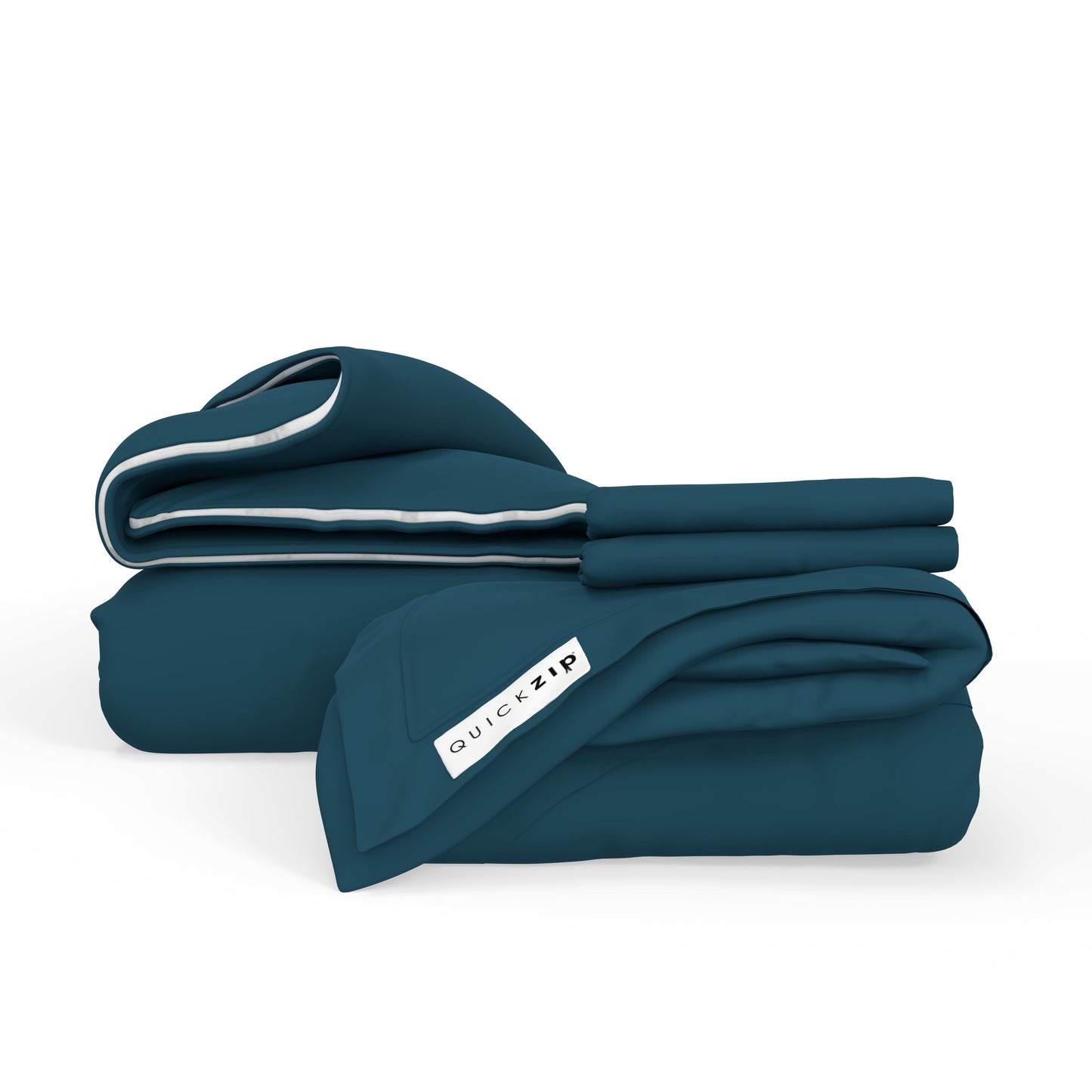 QuickZip Duvet Bundle (1x  Zip Sheet) - Sateen