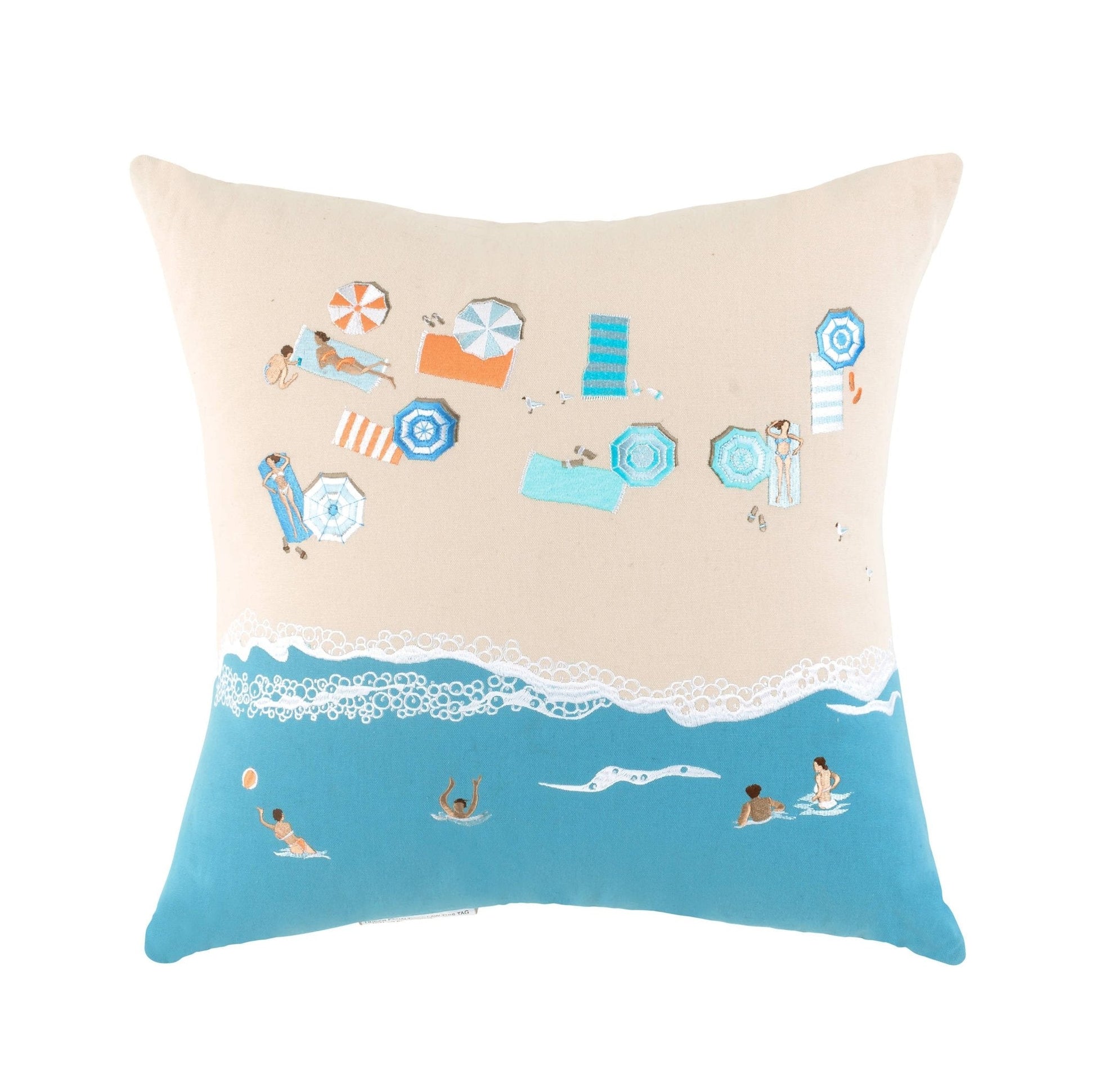 Beach Bound Indoor Throw Pillow - Quahog Bay Bedding