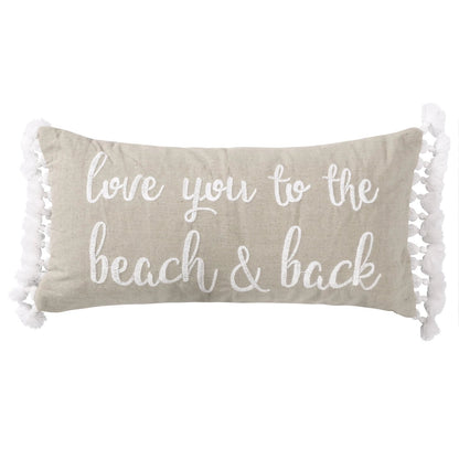 Beacon Beach and Back Pillow - Quahog Bay Bedding