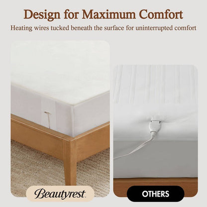Beautyrest Nonwoven Heated Mattress Pad | Twin through Cal King Sizes - Quahog Bay Bedding