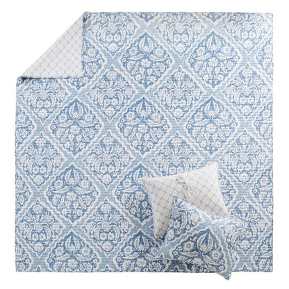 Becker Quilt Set - Beautiful Coastal Blue Bedding Set - Quahog Bay Bedding