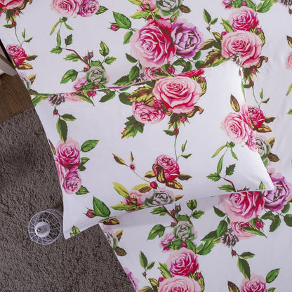 Bedding Bundle- Romantic Roses- Floral Scalloped Edge Bedding Set - Quahog Bay Bedding