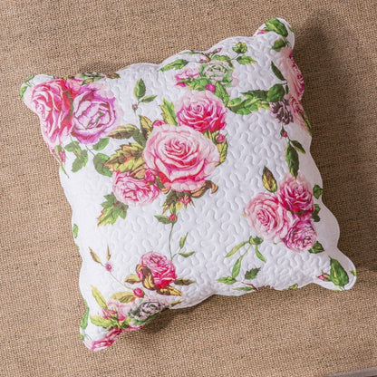 Bedding Bundle- Romantic Roses- Floral Scalloped Edge Bedding Set - Quahog Bay Bedding