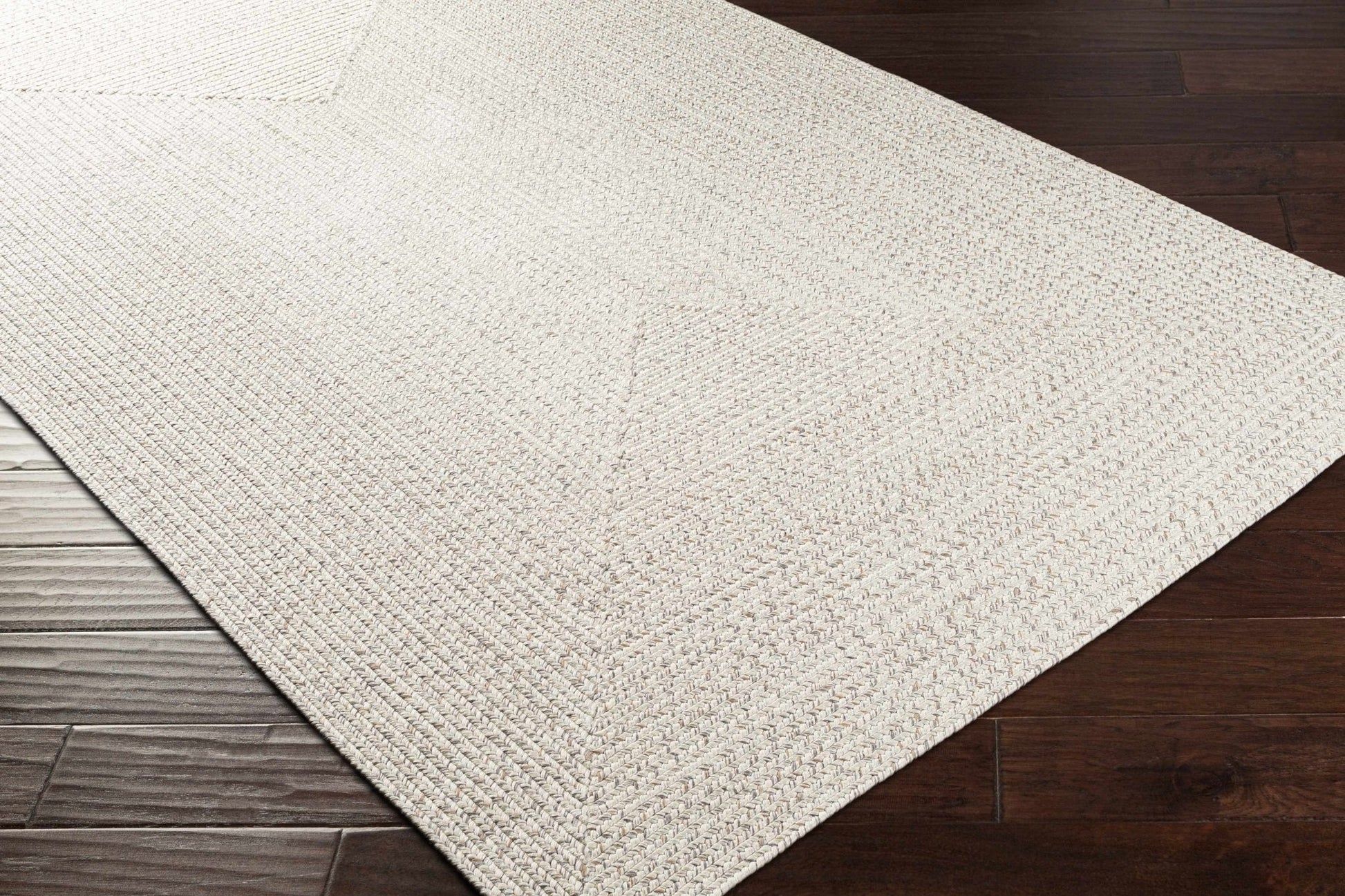 Beige Braided Faux Jute Rug - Quahog Bay Bedding